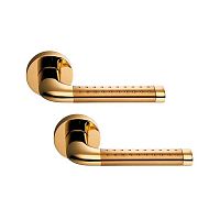 Ручки на розеті COLOMBO Tailla LC51 (CD49BZGG-CD43G) полірована латунь/матове золото